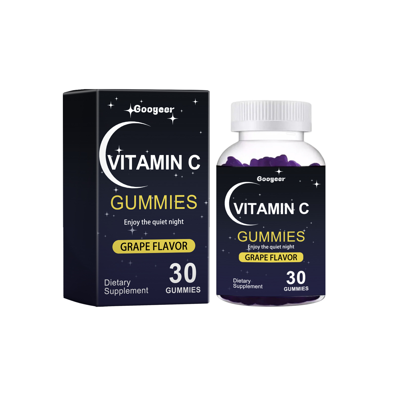 Жевательные конфеты для сна с витамином C и 5-HTP, 30 жевательных конфет для вечернего расслабления и ухода за телом